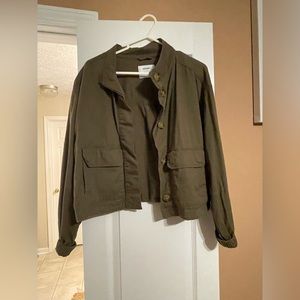 Old Navy, dark green/olive thin jacket, size S